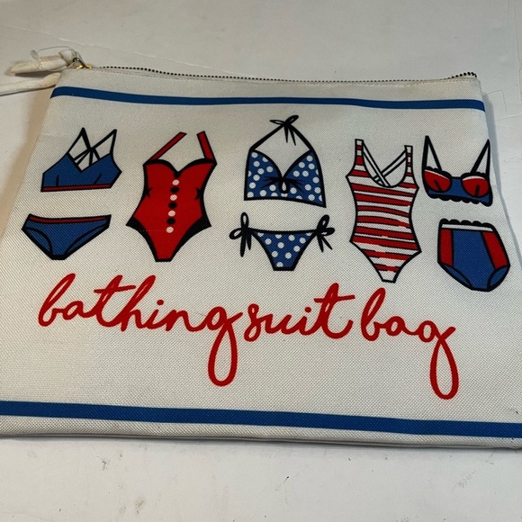 Wet Bikini Bag Wristlet Plastic Lined Bathing Suit Beach Sack Multicolor - Picture 2 of 4